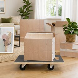 Compact Rectangular Transport Trolley for Easy Moving