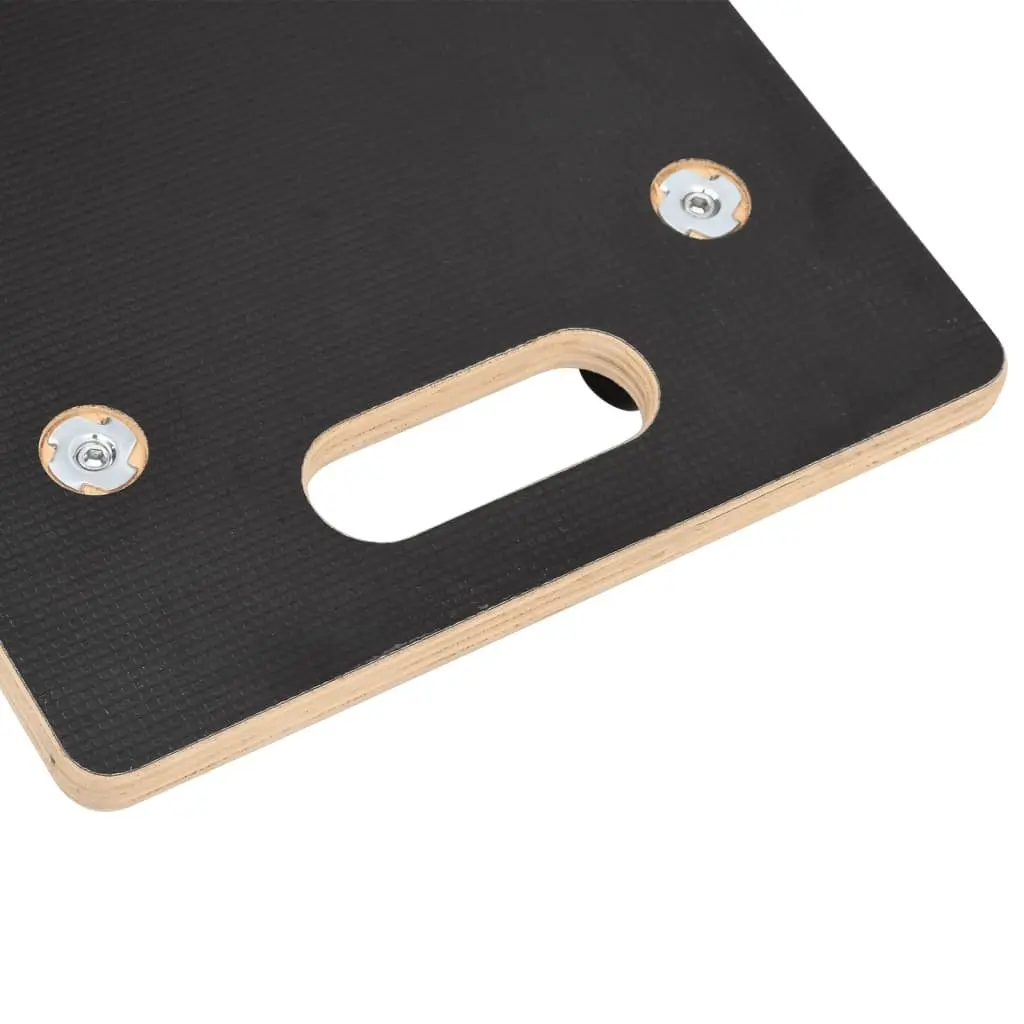 Transport Trolley Grey 80x55x11.5cm Stable Plywood Anti-slip Surface Rotatable Castors 2 Piece