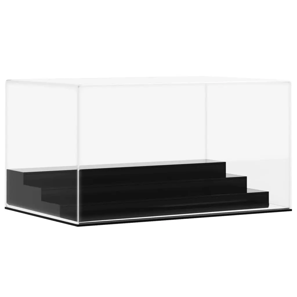 Acrylic Display Box Transparent 24x16x13 cm 4-Tier Collectibles Showcase