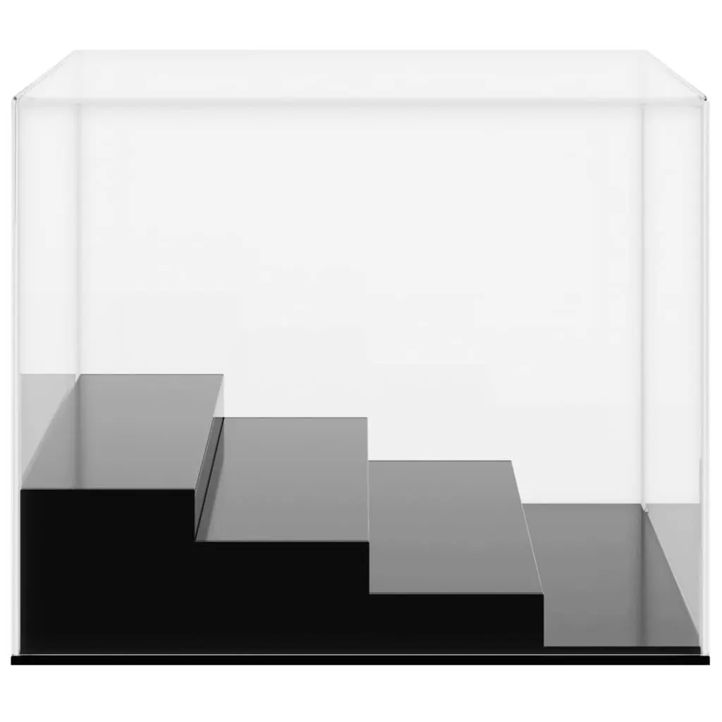 Acrylic Display Box Transparent 24x16x13 cm 4-Tier Collectibles Showcase