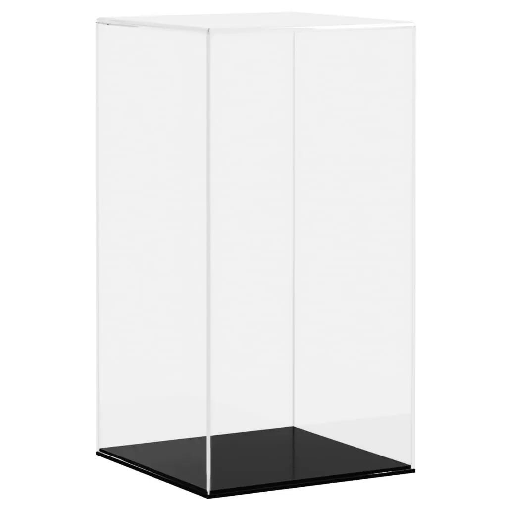 Acrylic Display Box Transparent 20x20x38 cm Dustproof Collectibles Case Clear