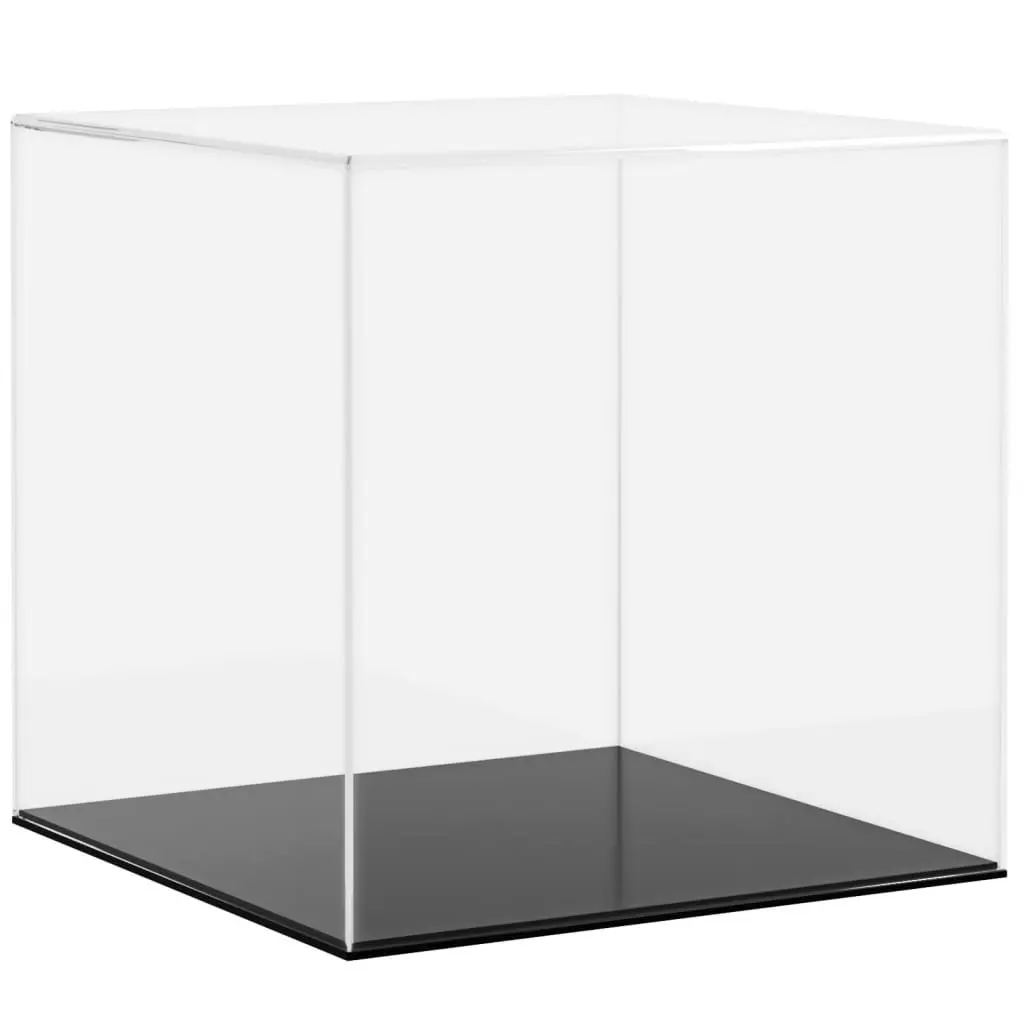 Acrylic Display Box Transparent 30x30x30 cm Dustproof Case for Collectibles