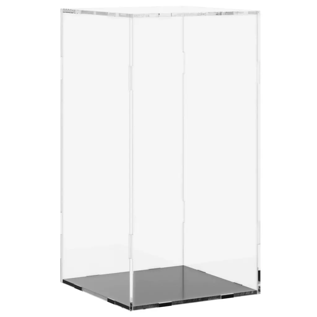 Acrylic Display Box Transparent 20x20x38cm Dustproof Collectibles Showcase