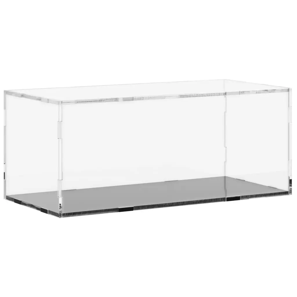 Acrylic Display Box Transparent Case 34x16x14cm Dust Protection Collectibles