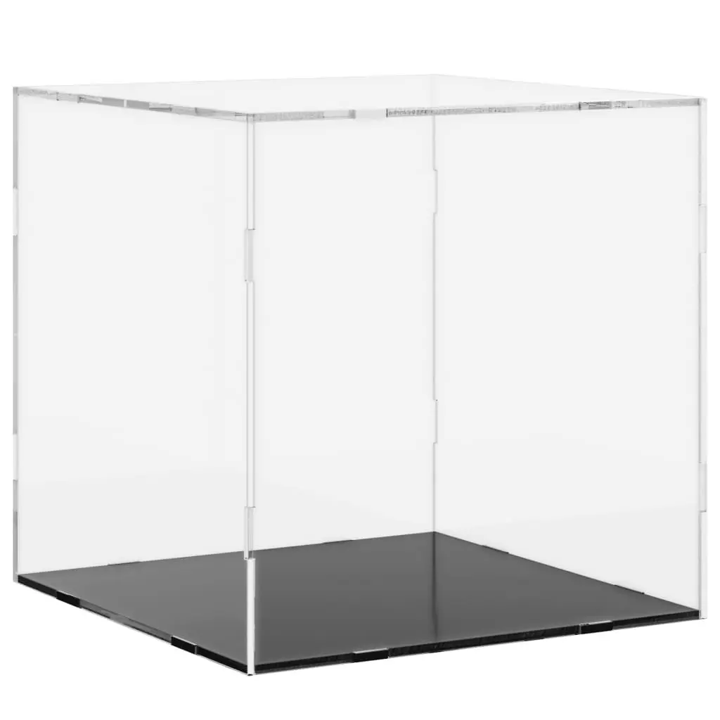 Acrylic Display Box Transparent 30x30x30cm Dustproof for Collectibles Toys Models Handicrafts