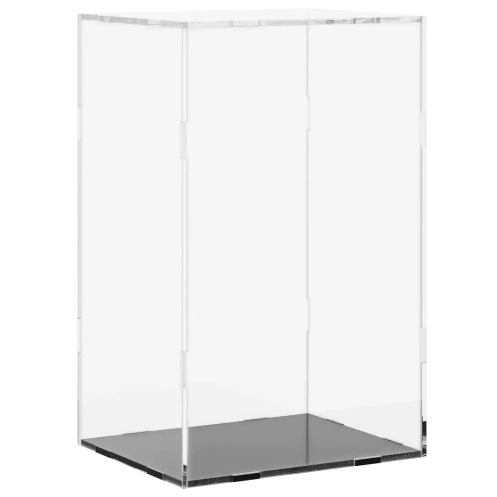 Transparent Acrylic Display Box Dustproof Protection Case for Collectibles 22x18x35cm