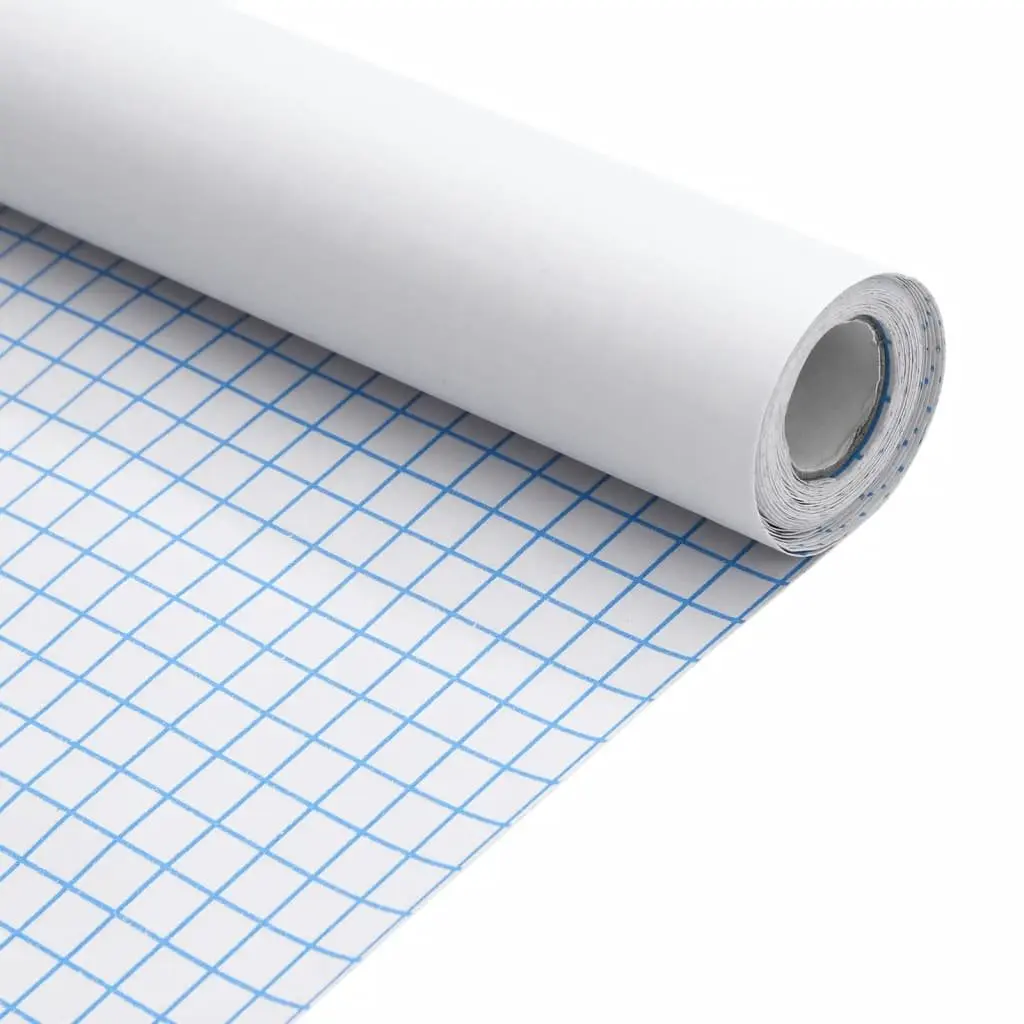Self-Adhesive Decorative Film PVC Roll Matte White 90x500cm Furniture Sticker for DIY Projects and Protection
