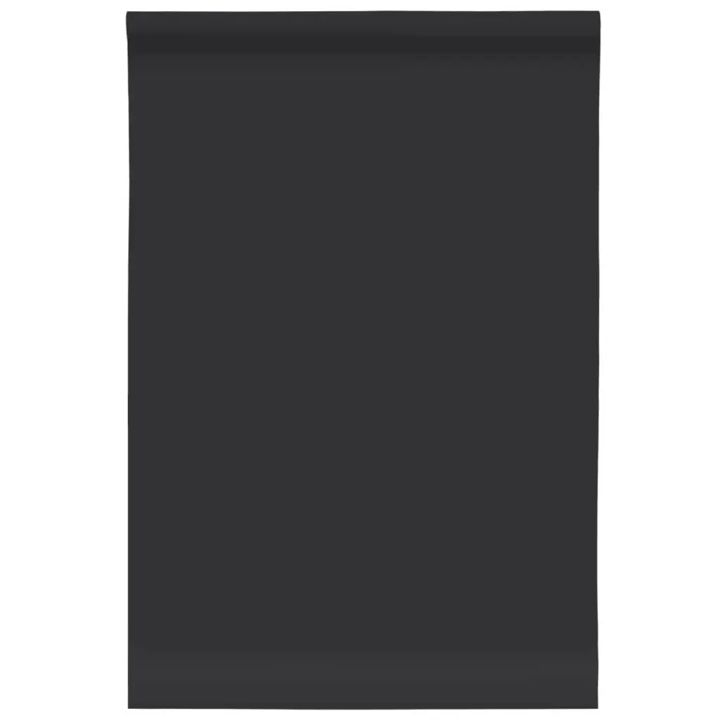 Self Adhesive Vinyl Wrap Matte Black Furniture Sticker DIY Protection 90x500cm