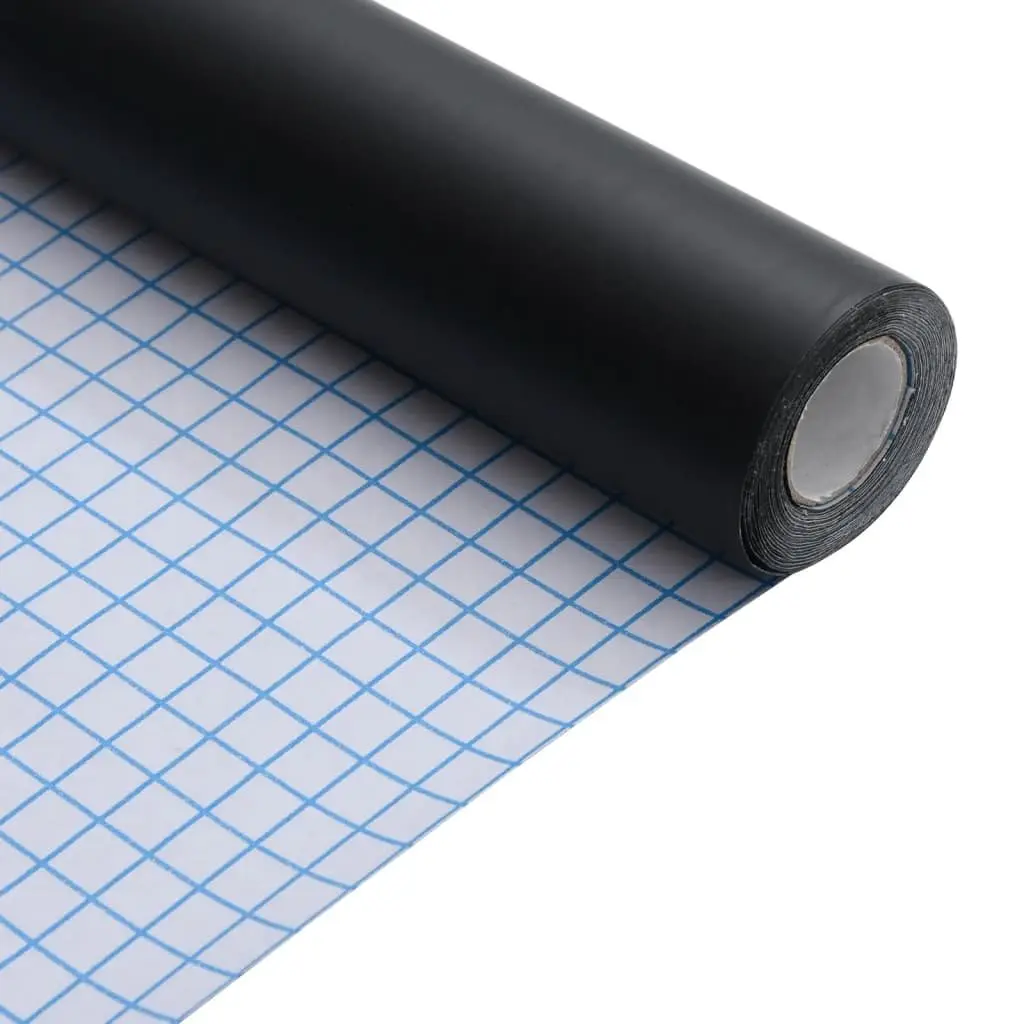Self Adhesive Vinyl Wrap Matte Black Furniture Sticker DIY Protection 90x500cm