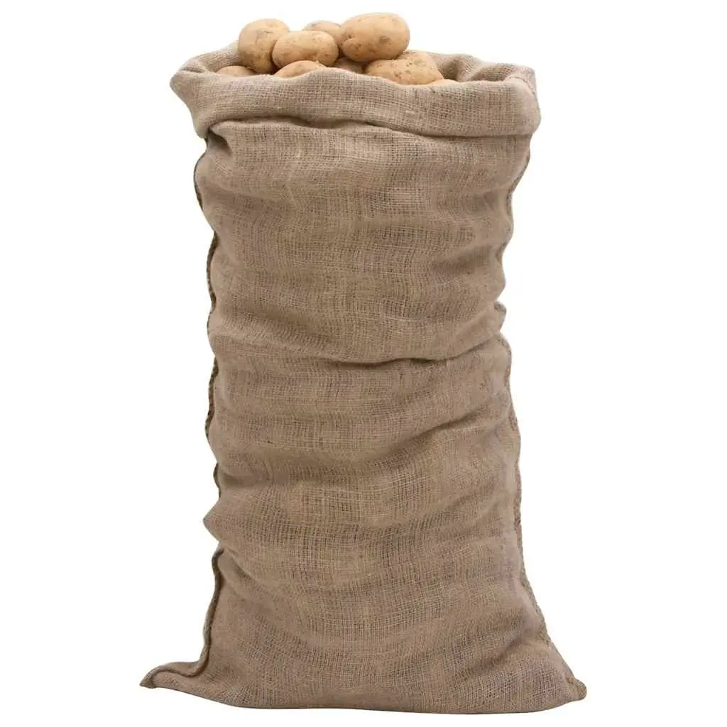 Jute Sacks Brown 65x135 cm Multipurpose Storage Bags for Garden Home Use
