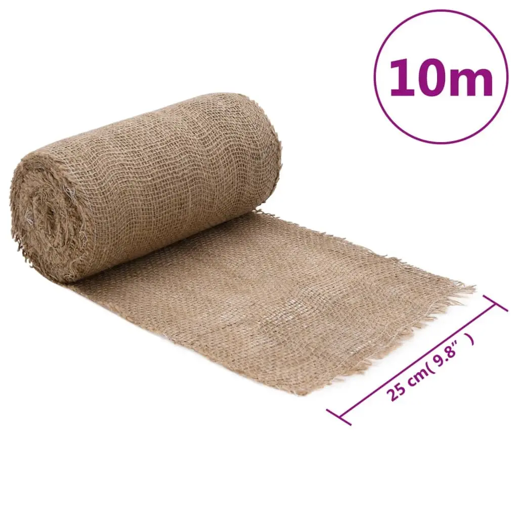 Natural Jute Roll 0.25m x 10m Table Runner Craft Decor Floral Events
