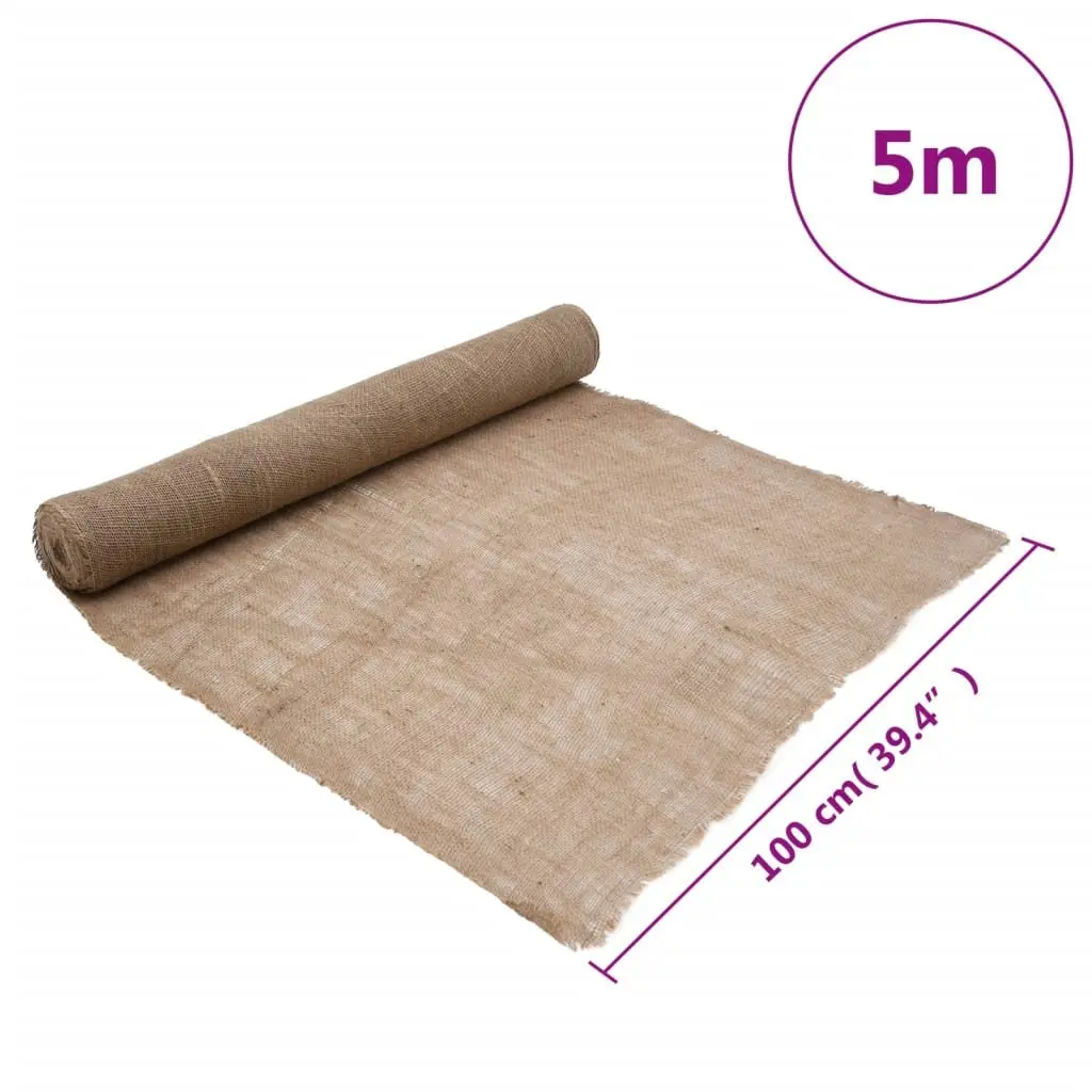 Jute Roll Natural 1x5m Burlap Hessian Runner Craft Decor Table Wedding Party