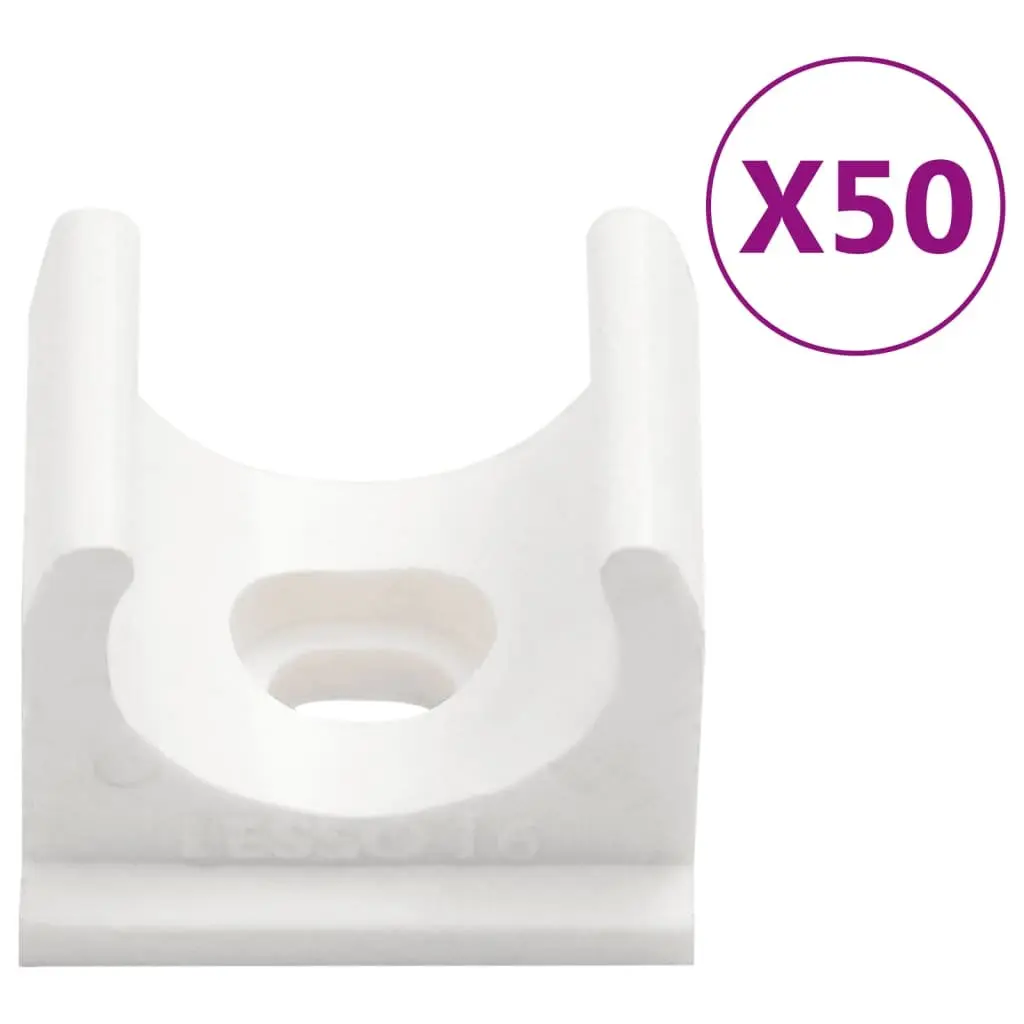 Cable Trunking 30m Ø16mm PVC Wire Cover Channel Clips White Cord Management