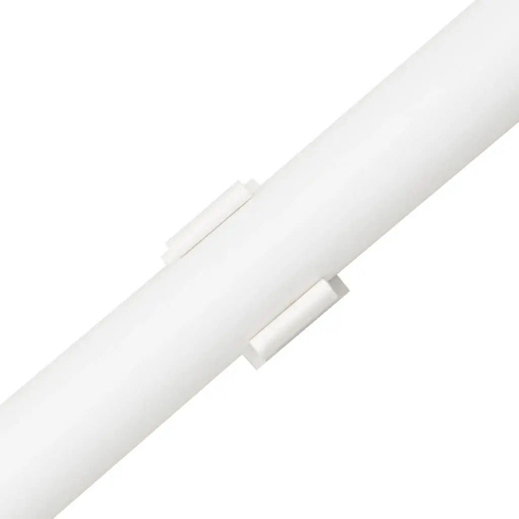 Cable Trunking 30m Ø16mm PVC Wire Cover Channel Clips White Cord Management