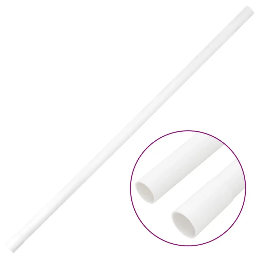 Cable Trunking Ø20mm 10m White PVC Cord Cover Organizer Channel Management