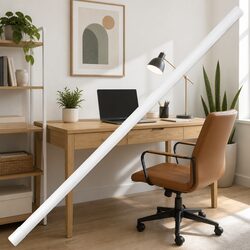 Cable Trunking 20mm White PVC Clip-On Wall Floor Ceiling Wire Management 30m