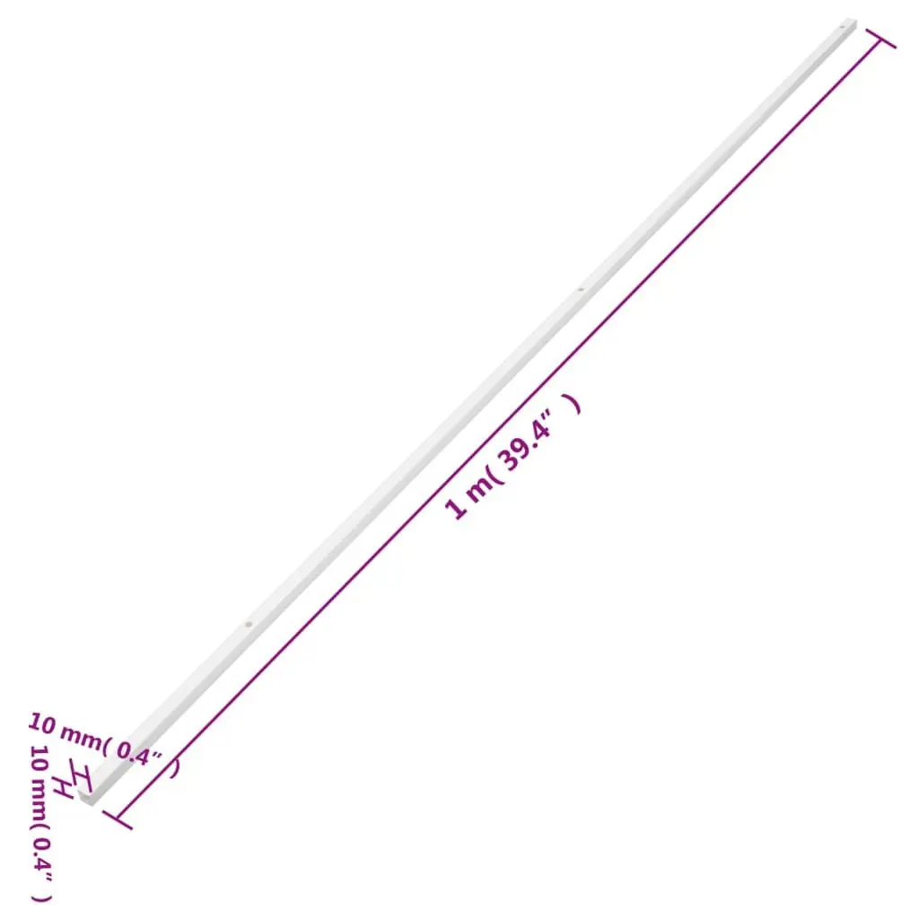 Cable Trunking White 10x10mm 10m PVC Wire Management Organiser Channels