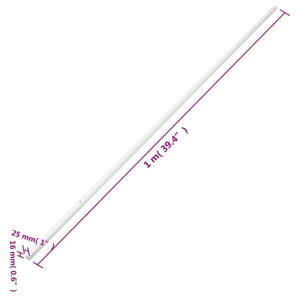 Cable Trunking 25x16mm 10m White PVC