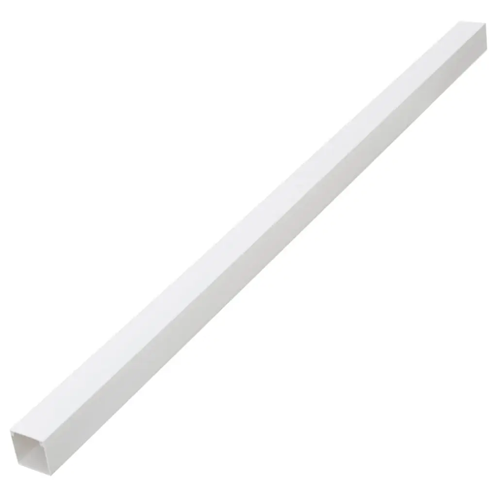 Cable Trunking White 60x40mm PVC 10m Cord Cover Organizer Management System