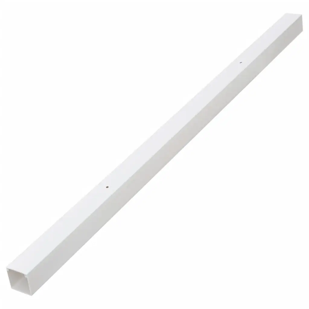 Cable Trunking White 60x40mm PVC 10m Cord Cover Organizer Management System