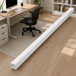 Cable Trunking 100x60 mm 10 m White Channel Wire Management Organizer