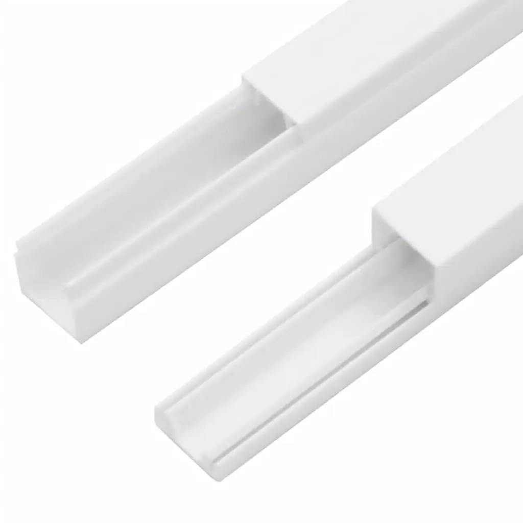 White PVC Cable Trunking 30x15mm 30m