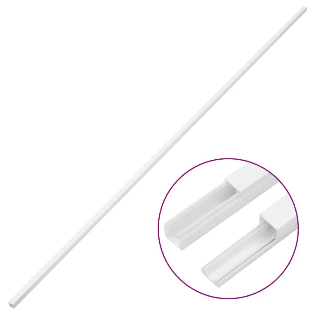 Cable Trunking White 30x20 mm PVC Channel Wire Management Cover