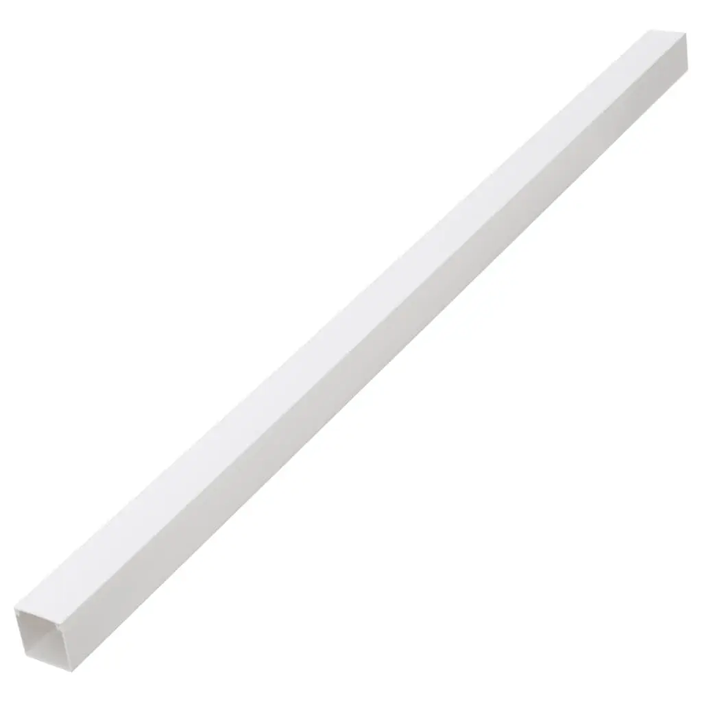 30m PVC Cable Trunking, White 60x40mm