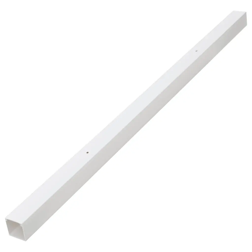 30m PVC Cable Trunking, White 60x40mm