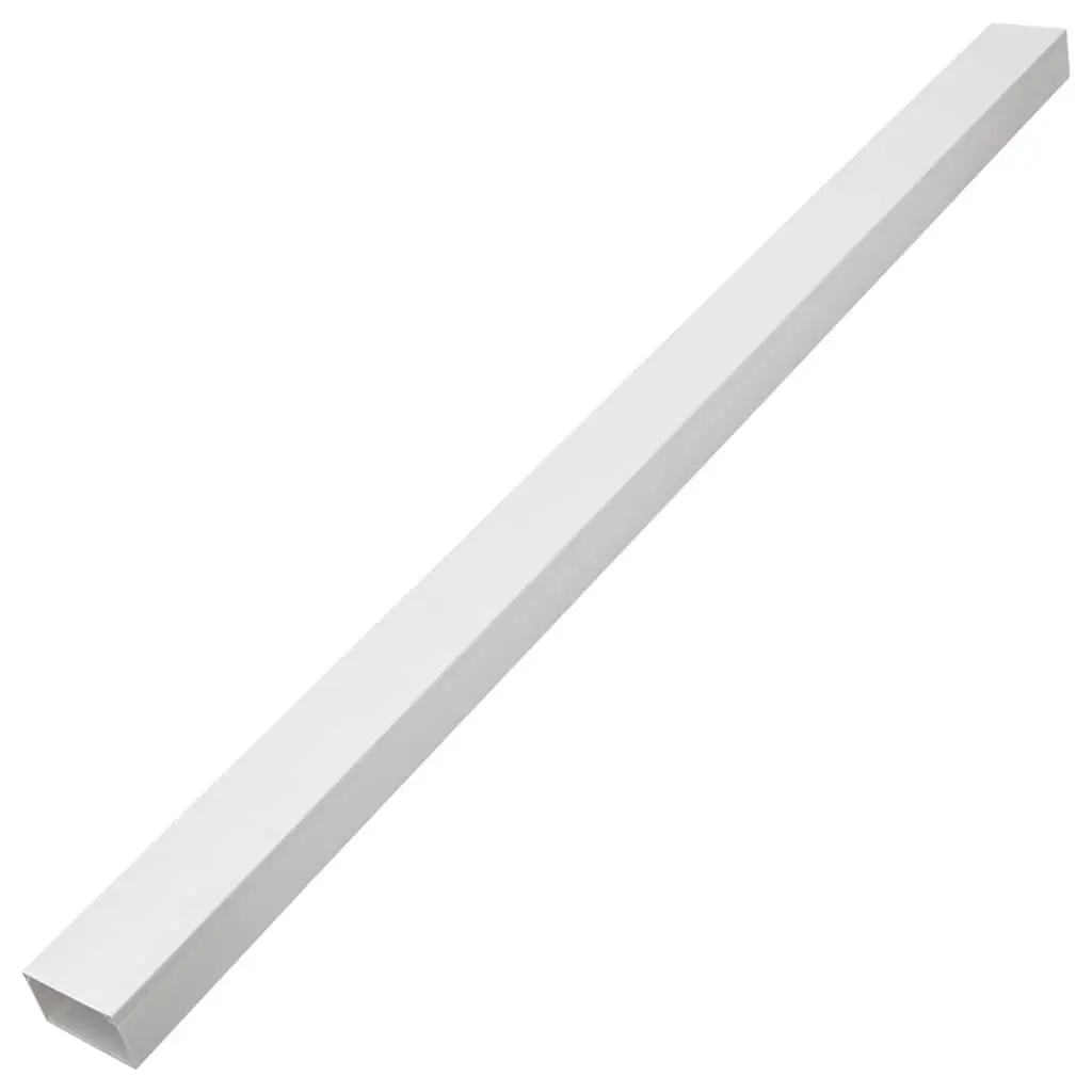 Cable Trunking White 100x60mm Self-Adhesive PVC Wire Management Cover