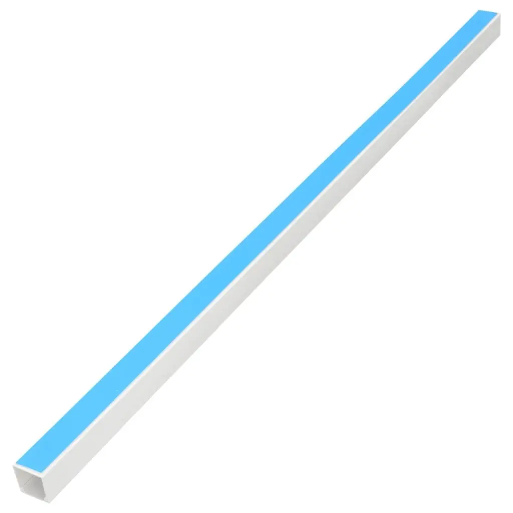 Cable Trunking White 30x20mm Self-Adhesive PVC Wire Management Organiser 30m