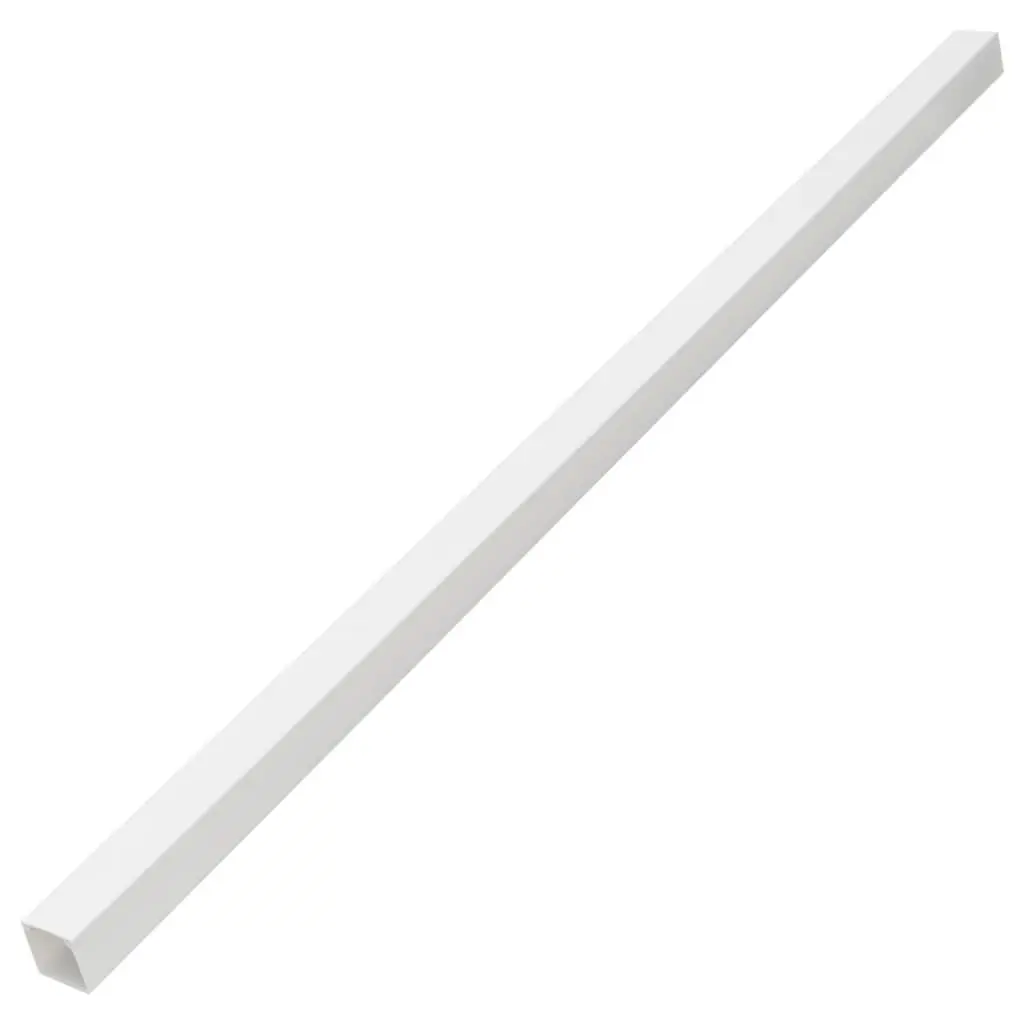 Cable Trunking Self-Adhesive 40x25mm 30m White PVC Cord Cover Management