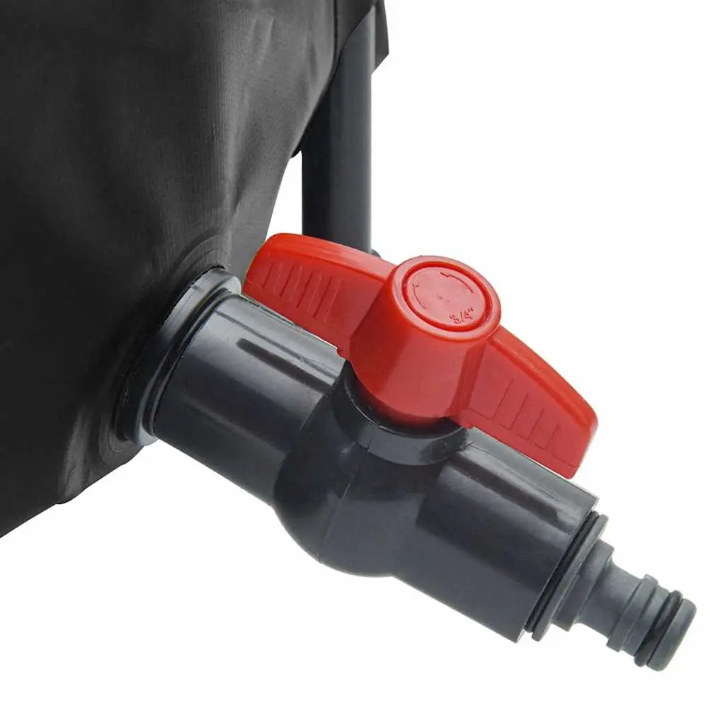 Collapsible Water Tank Black 1250L Durable PVC Foldable with Tap