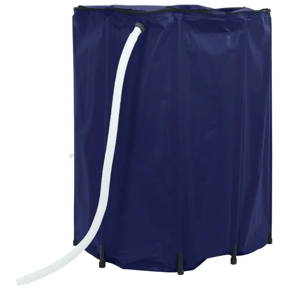 Water Tank 1350L Blue Foldable Collapsible Rain Storage with Tap