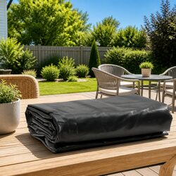 Lightweight 3x3m Tarpaulin in Anthracite for Versatile Use