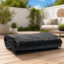 Heavy Duty Tarpaulin Anthracite 3x5m Water Resistant Garden Furniture Cover