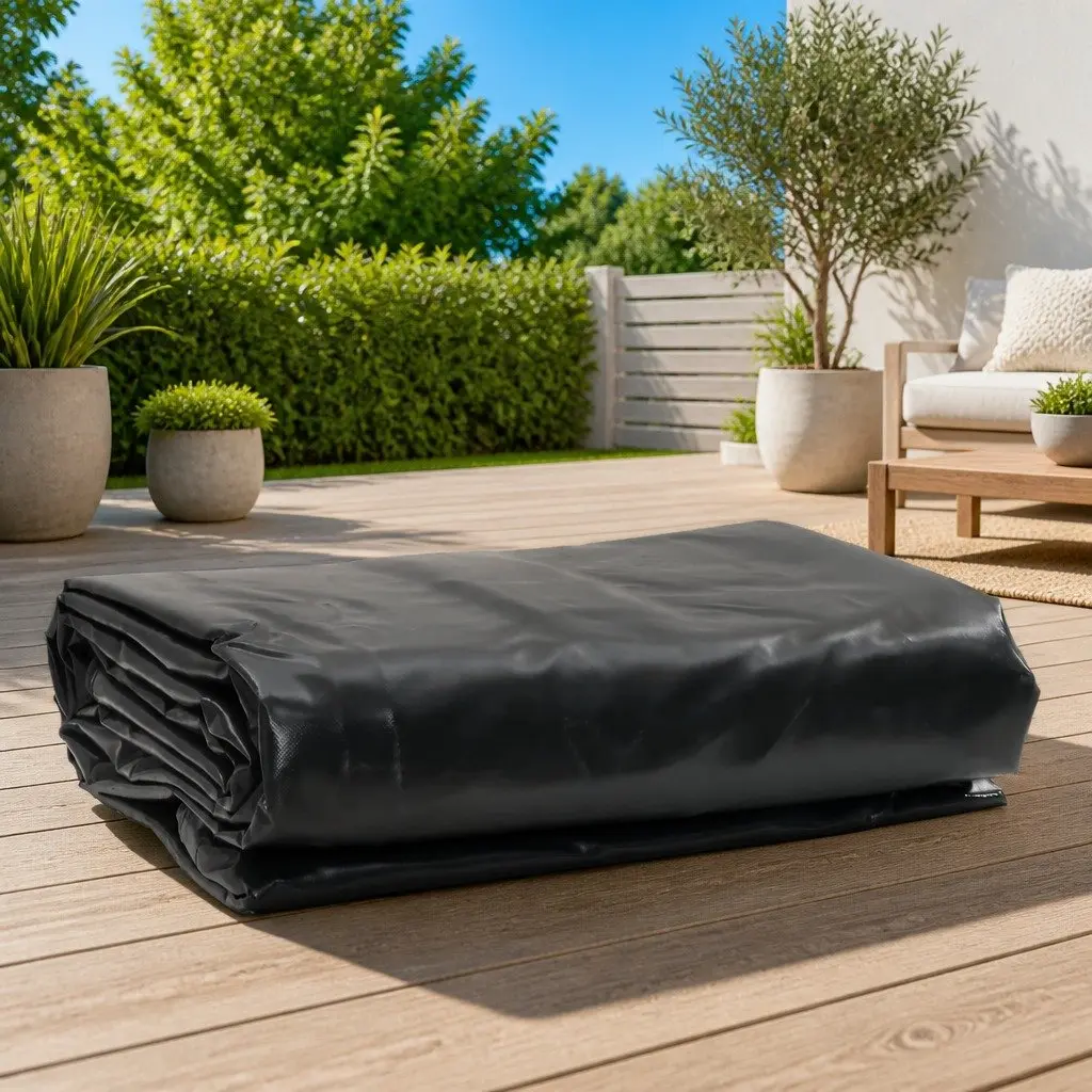 Heavy Duty Tarpaulin Anthracite 4x5m Water Resistant Tear Resistant UV Resistant Mould Resistant
