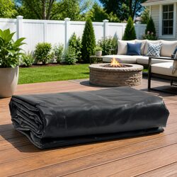 Heavy-Duty Tarpaulin 4x6m Anthracite Water-Resistant Garden Furniture Cover
