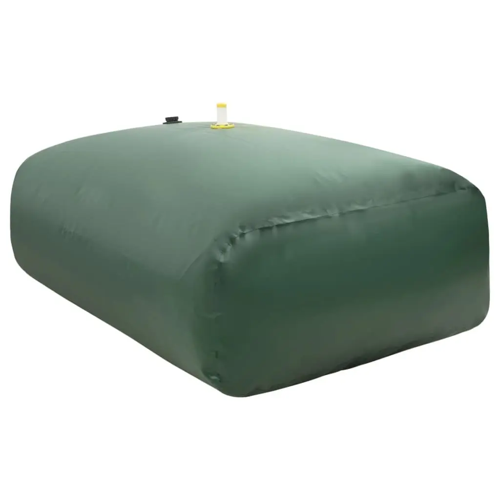 Foldable Water Tank Green 2100L Durable PVC Tear-Resistant Lightweight with Tap