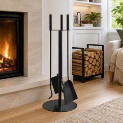 Fireplace Tool Set: 4 Pieces Included