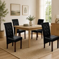 Compact and Stylish Dining Chairs Set of 4