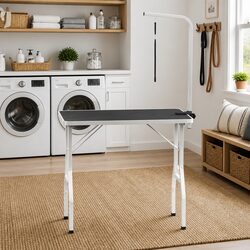 Compact Adjustable Grooming Table for Pet Care