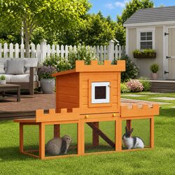 2-Layer Rabbit Hutch with Superior Features