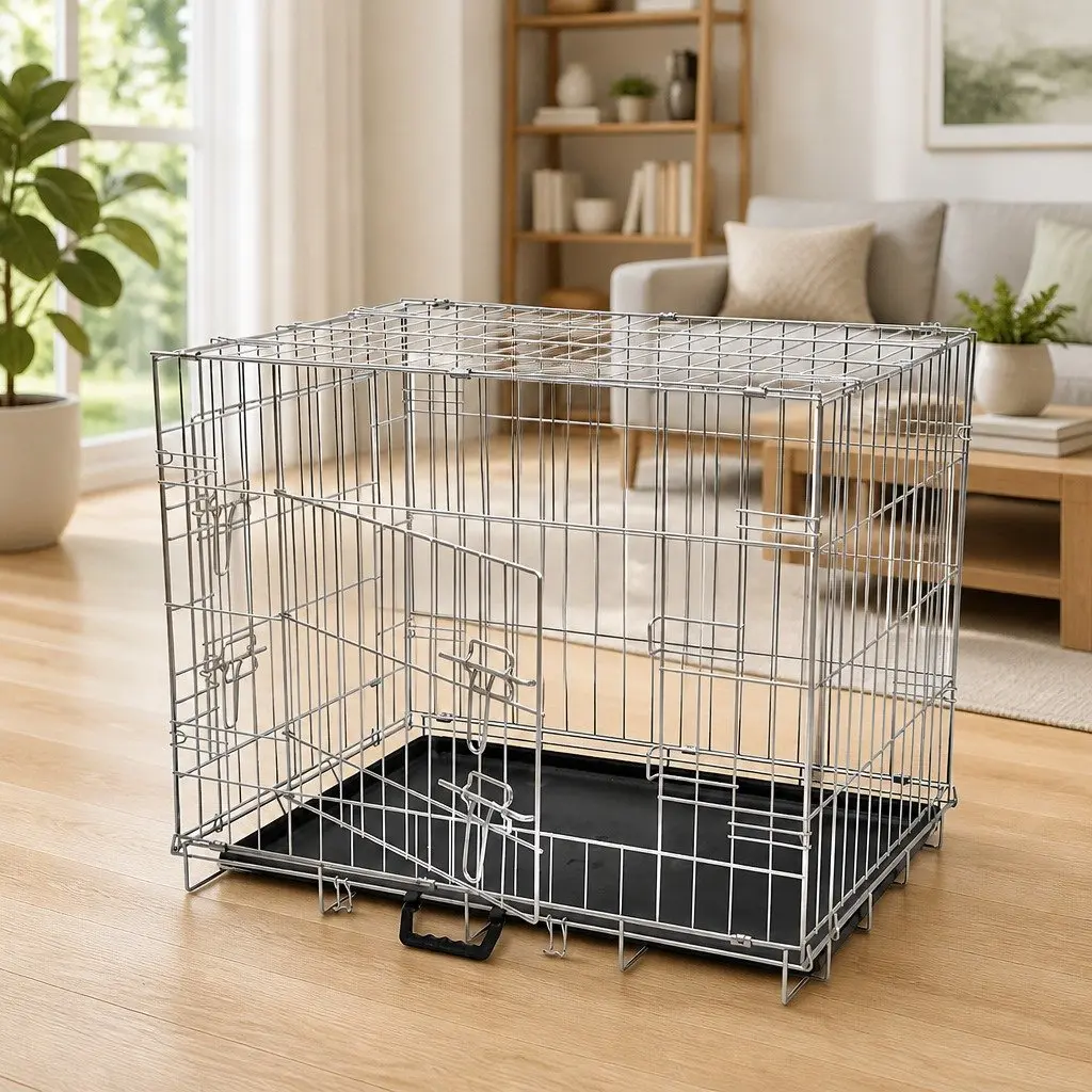 Foldable Dog Bench in Black for Easy Storage