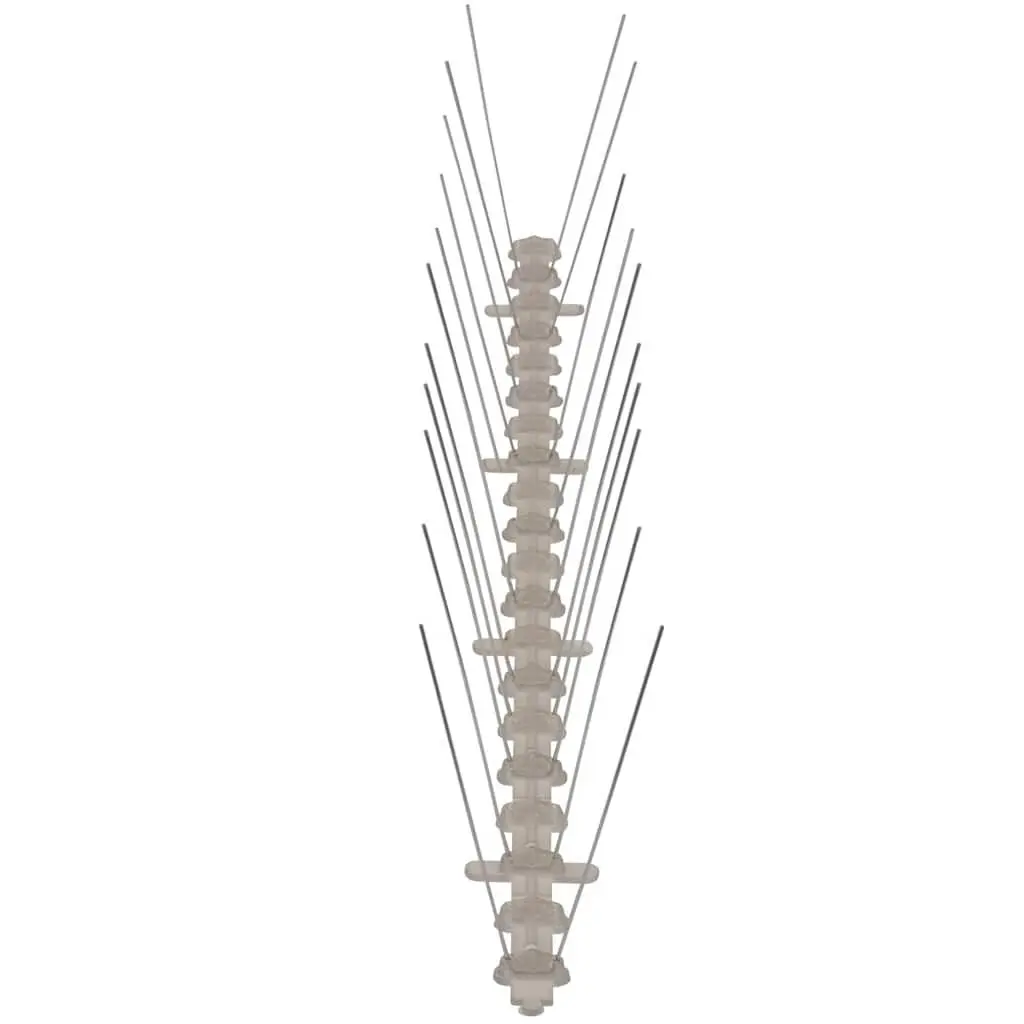 Bird Pigeon Spikes Repellent Plastic Set of 6 Weather-resistant Easy to Apply 3m Coverage
