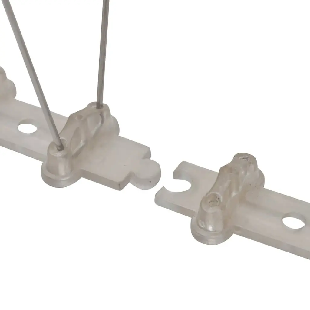 Bird Pigeon Spikes Repellent Plastic Set of 6 Weather-resistant Easy to Apply 3m Coverage