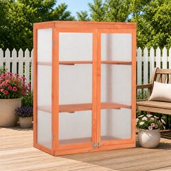 Wooden Garden Greenhouse 75x47x109cm