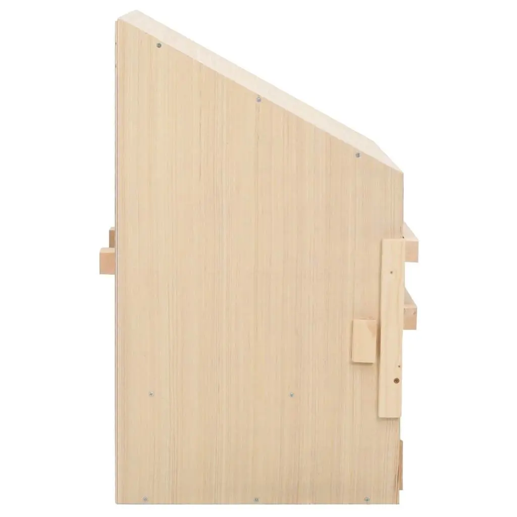 Chicken Laying Nest Box 2 Compartments Wooden Poultry Egg Collection Nesting