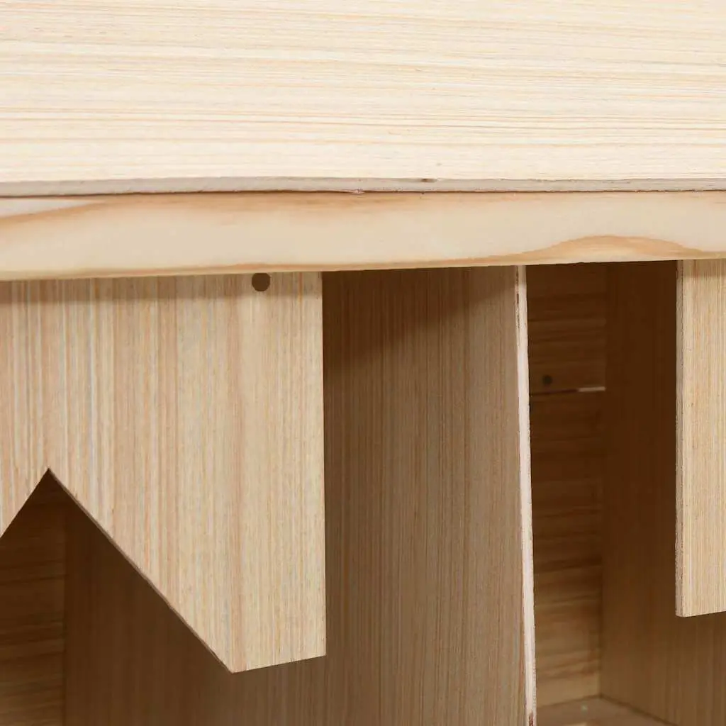 Chicken Laying Nest Box 2 Compartments Wooden Poultry Egg Collection Nesting