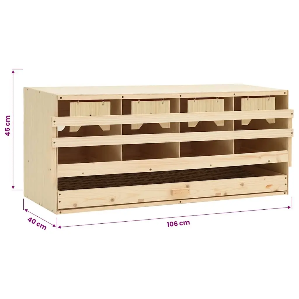 4-Compartment Nesting Box for Chickens